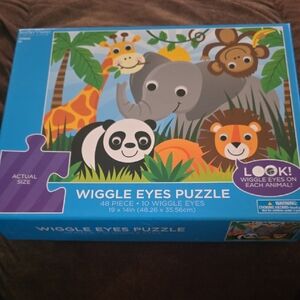 Wiggle Eyes Puzzle - 48 Piece Animal Puzzle